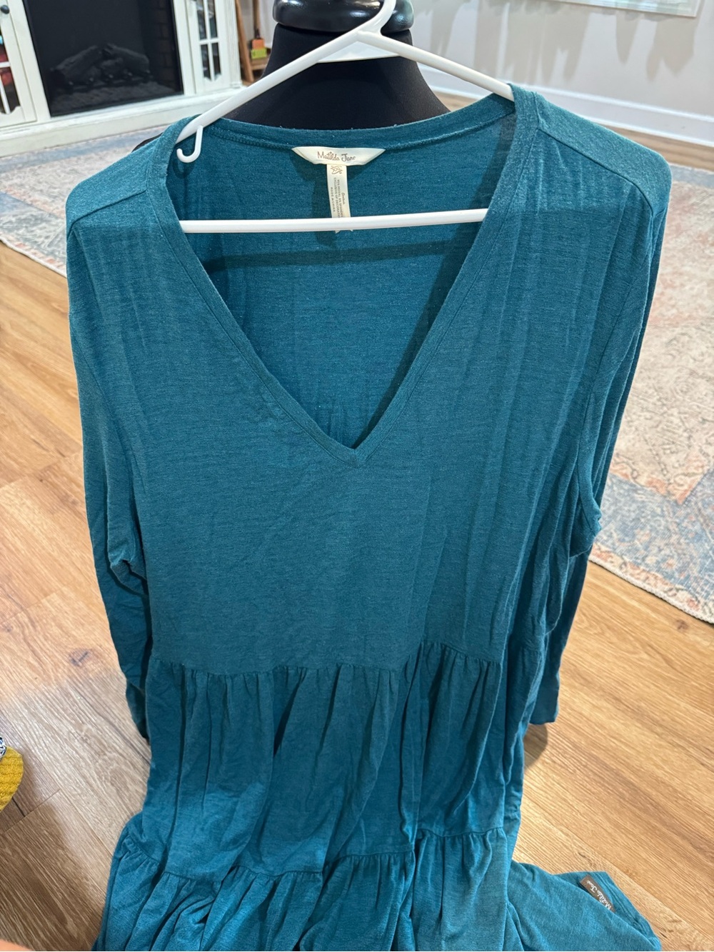 Matilda Jane Teal V-Neck Tiered Tunic